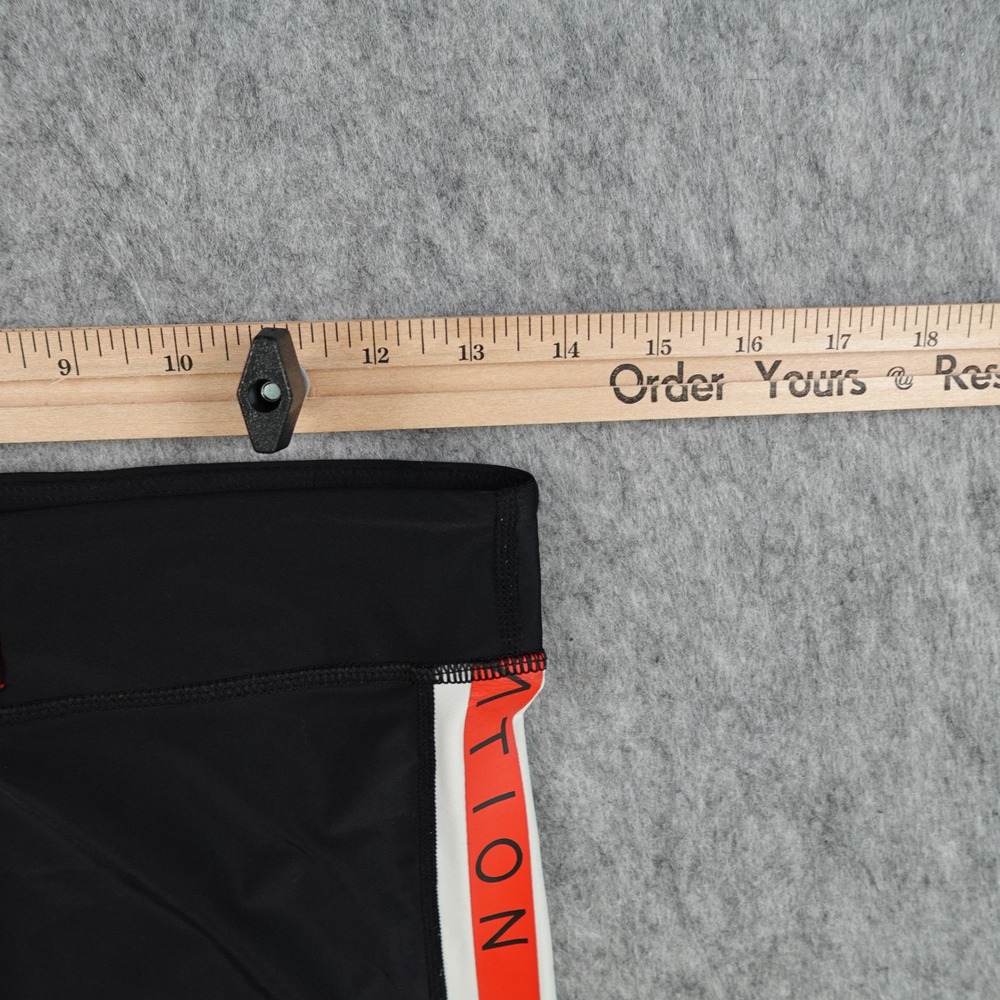 PE Nation Leggings Womens Large Black Brawler Side Stripe Logo Activewear - Picture 7 of 11